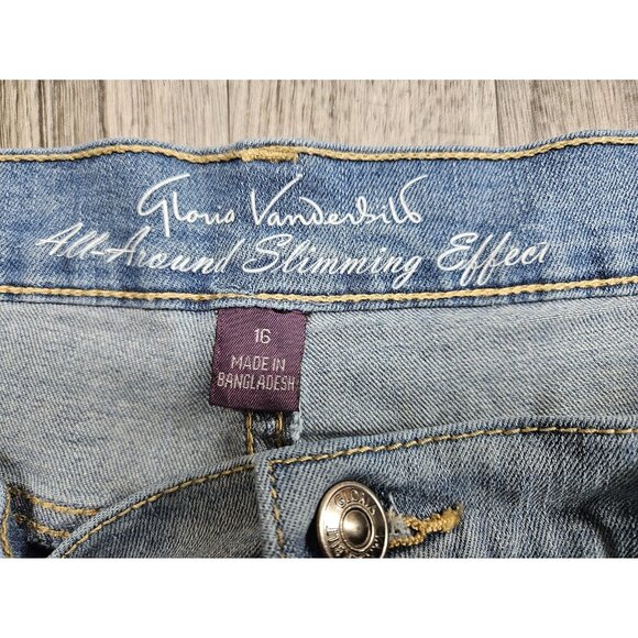 Gloria Vanderbilt Amanda Jeans Womens 16 Cropped Denim All Around Slimming - Picture 4 of 12